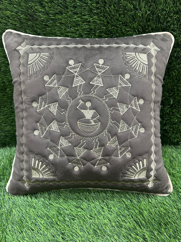 CUSHION COVERS EMBROIDERY SET OF 5 PCS